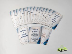 Határok és önérvényesítés kártyacsomag pajzs szimbólummal – 20 lapos önismereti segítő kártya, egyedi lézervágással