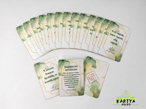 Önmagam szeretete kártyacsomag – lézervágott lótusz szimbólummal készült prémium lapok